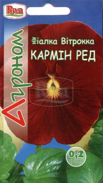 

Семена Виола садовая Кармин Ред 0,2 грамма Riva, Красный