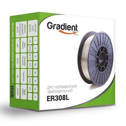 

Сварочная проволока нержавеющая (0.8 мм, 1 кг) Gradient ER308L для полуавтомата