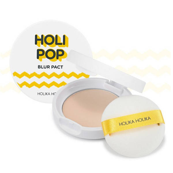 

Пудра с blur-эффектом (эффект фотошопа) HOLIKA HOLIKA Pop Blur Pact SPF30 PA 21 Light Beige