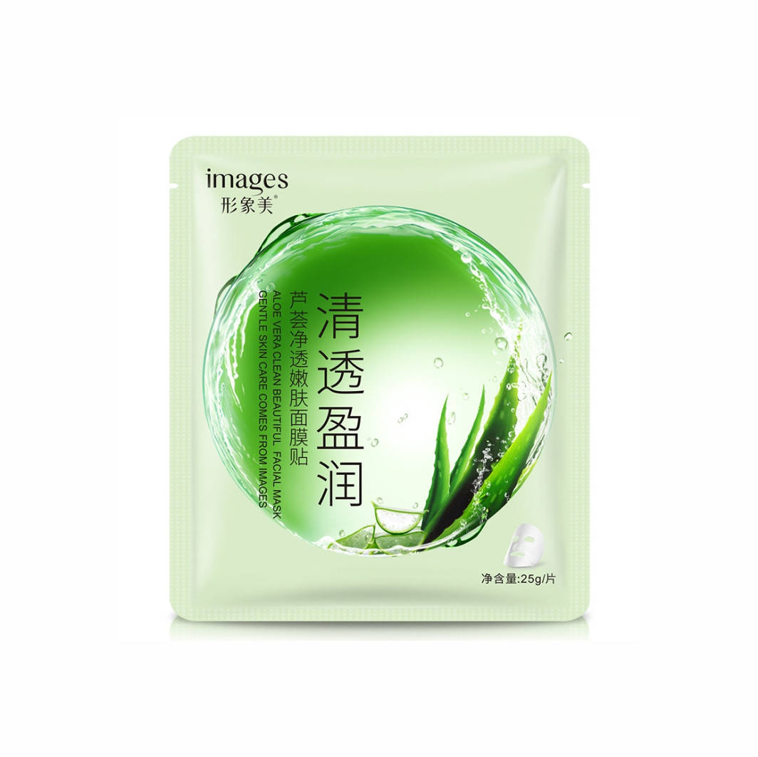 

Маска тканевая одноразовая с экстрактом алоэ Images Aloe Vera Clean Beautiful