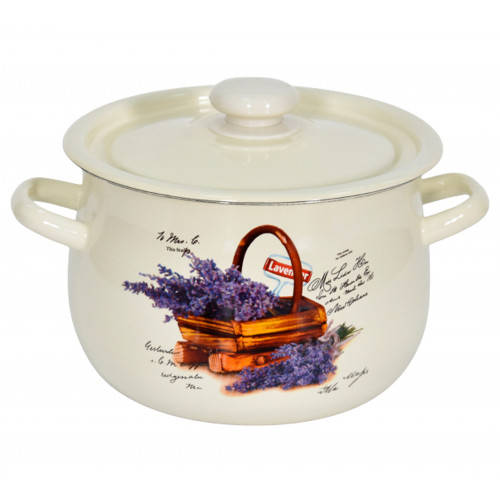 

Каструля 3,5л грушоподібна "Кошик лаванди (молочна)"