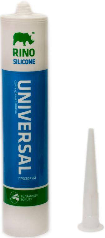

Герметик силикон санитарный прозрачный Rino 300мл
