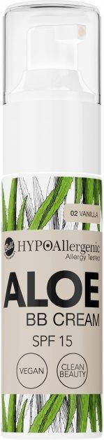 

Гипоаллергенный веганский тональный крем флюид Bell Hypo Allergenic Aloe BB Cream SPF15, 20 г, №02 Vanilla