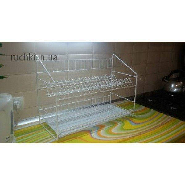 

Сушка для посуды настенная навесная двухуровневая, белая