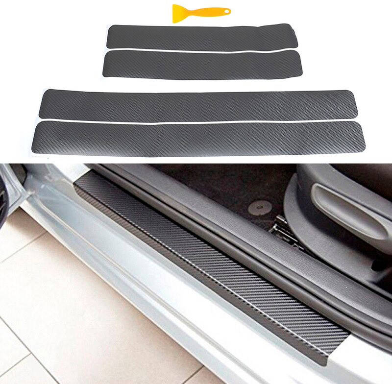

Защитная пленка на пороги авто (4 шт) Carbon Fiber Grey, Серый