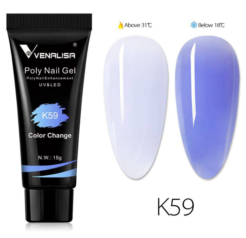 

Полигель (акрил-гель) Venalisa UV/LED 15 г, K59 термо
