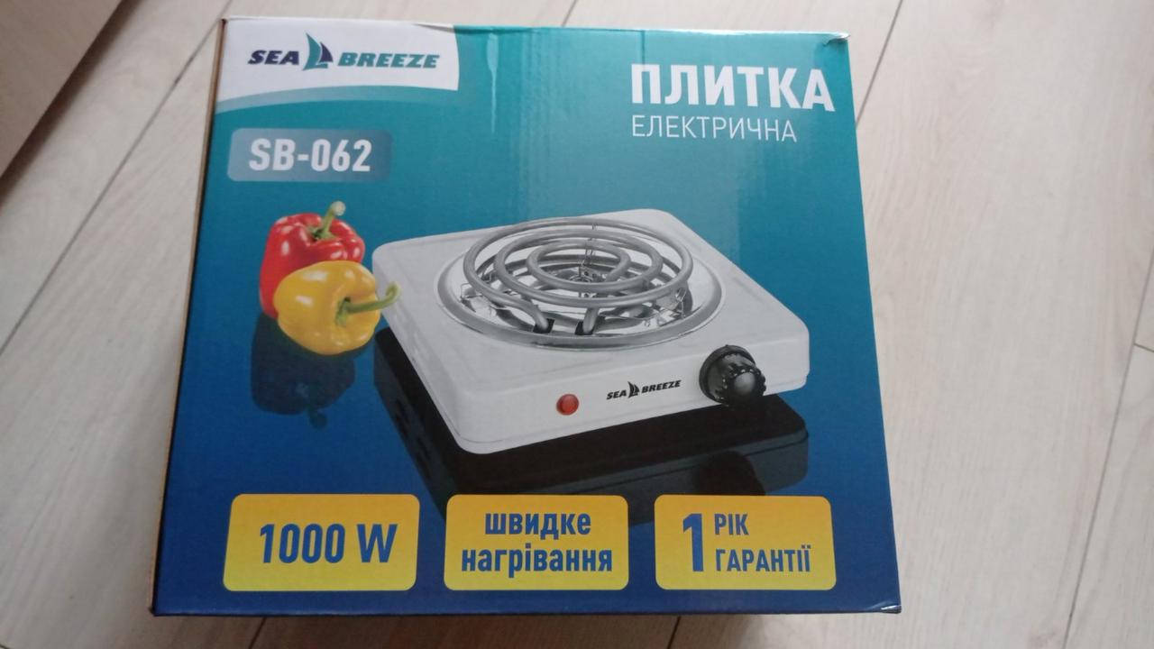 

Электрическая плита дисковая электроплита 1000 вт Sea breeze sb - 060