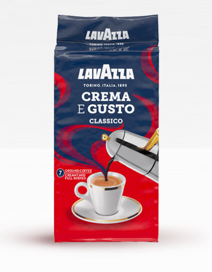 

Кофе молотый Lavazza Crema e Gusto Classico 250гр