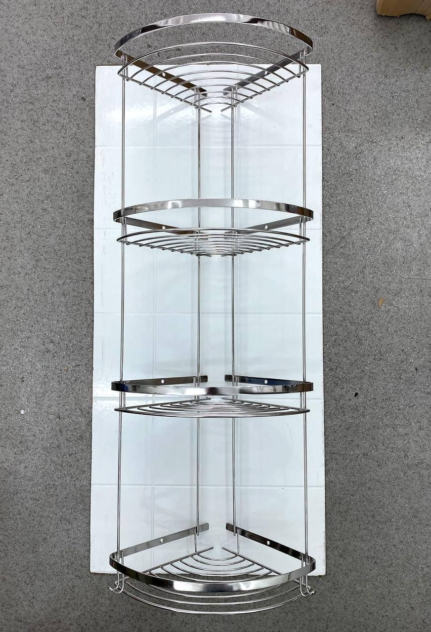 

Полочка нержавейка четверная угловая сетка 20 х 20