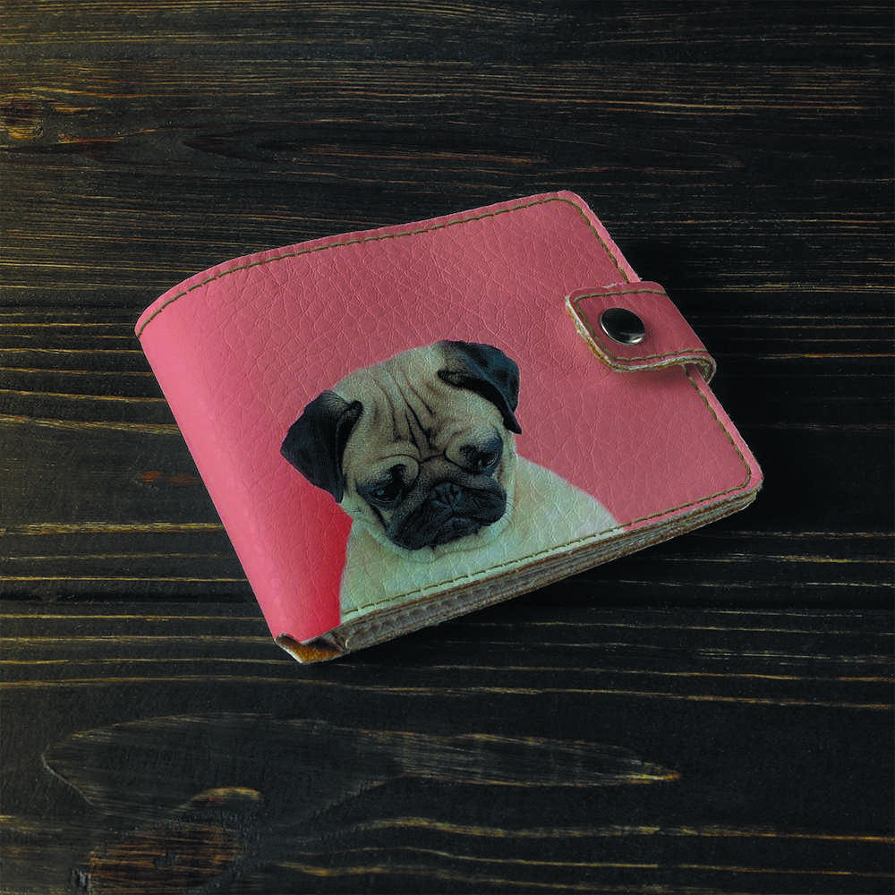 

Кошелёк Грустный мопс (эко-кожа)