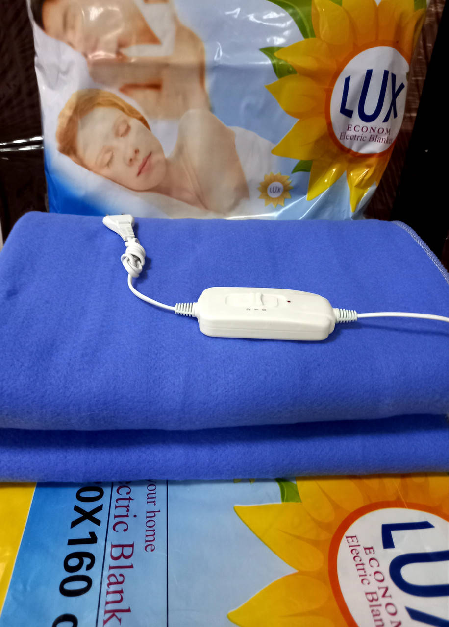 

Электропростынь полуторная, электрогрелка, производство LUX Ekonom. Турция. 120*160 см