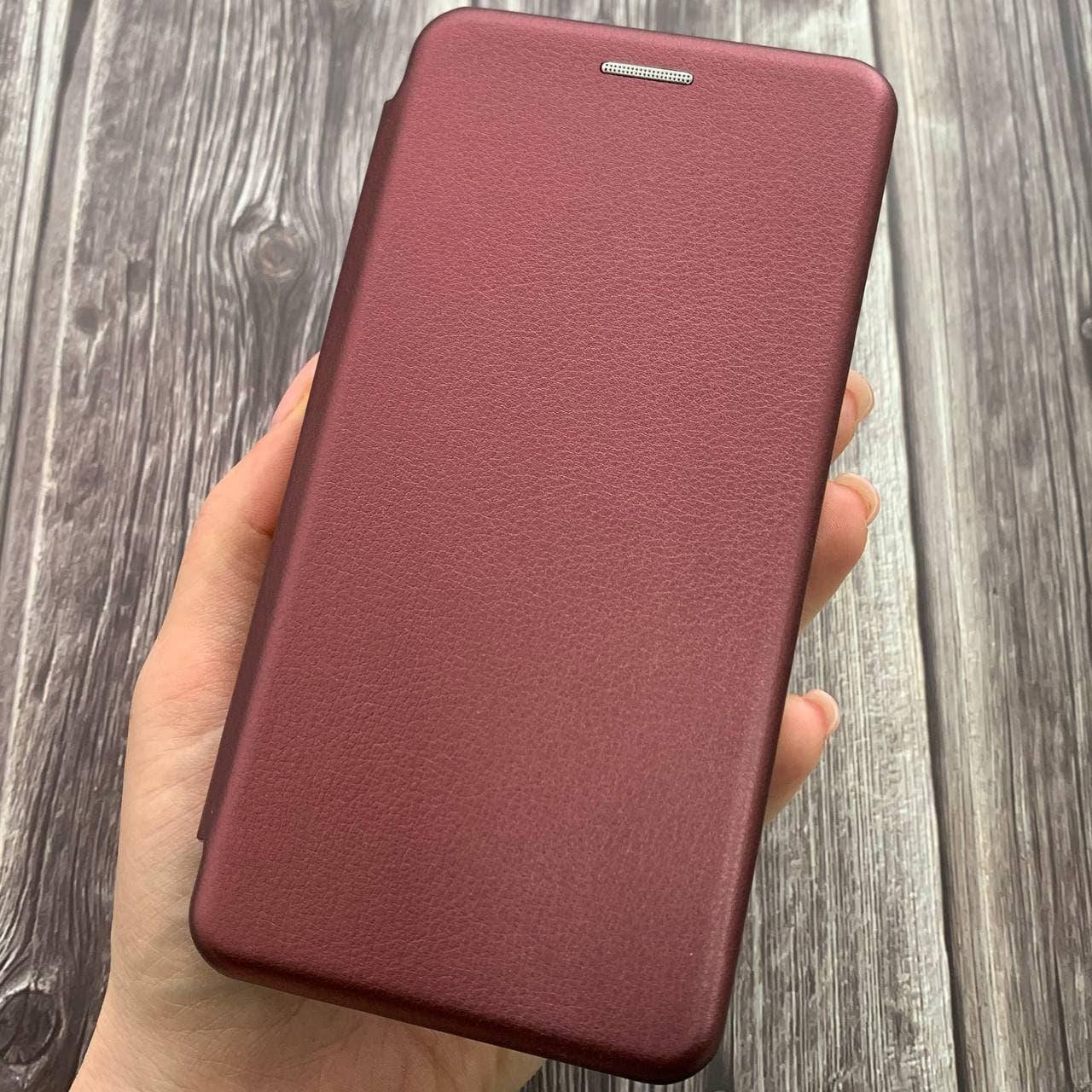 

Чехол книга для Xiaomi Redmi 6 с эко кожи с подставкой магнитом книжка на телефон сяоми редми 6 бордовая STN, Бордовый