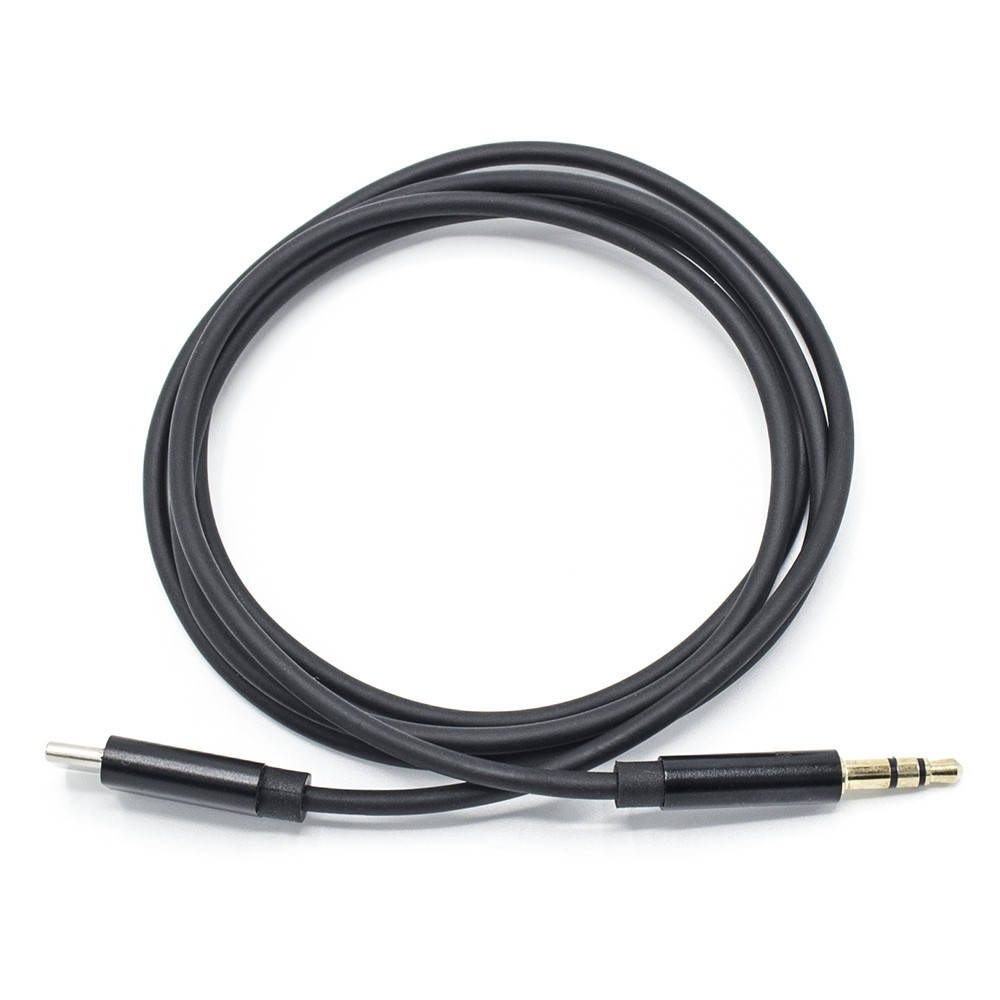 

Кабель переходник Classic Type-C to AUX mini jack 3.5 mm 1 м черный