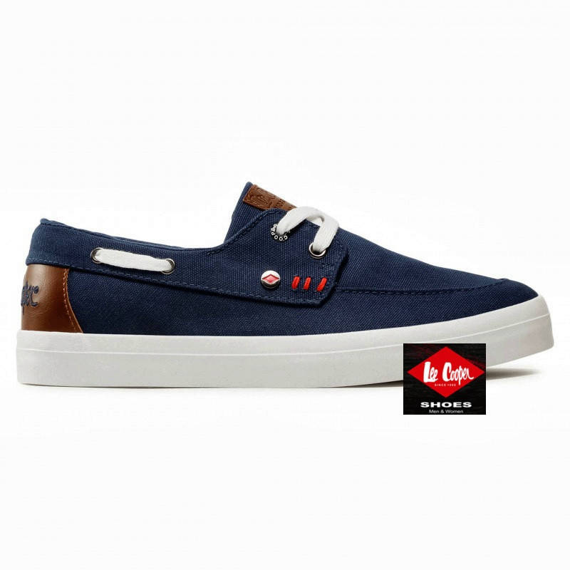

Летние топ-сайдеры сникерсы Lee Cooper текстиль синие оригинал 45
