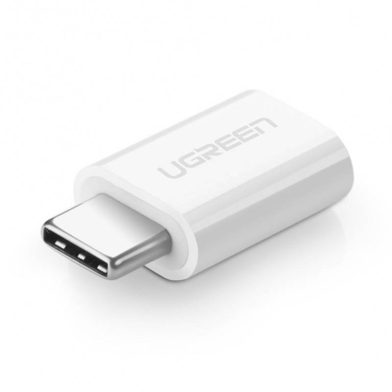 

Переходник-адаптер Ugreen USB Type-C to Micro USB White (US157), Белый