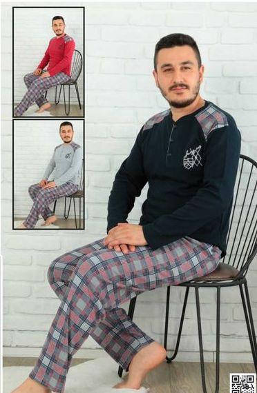 

Теплая мужская пижама в клетку 48-50 S , 100% ТМ GLISA Хлопок пр-во Турция