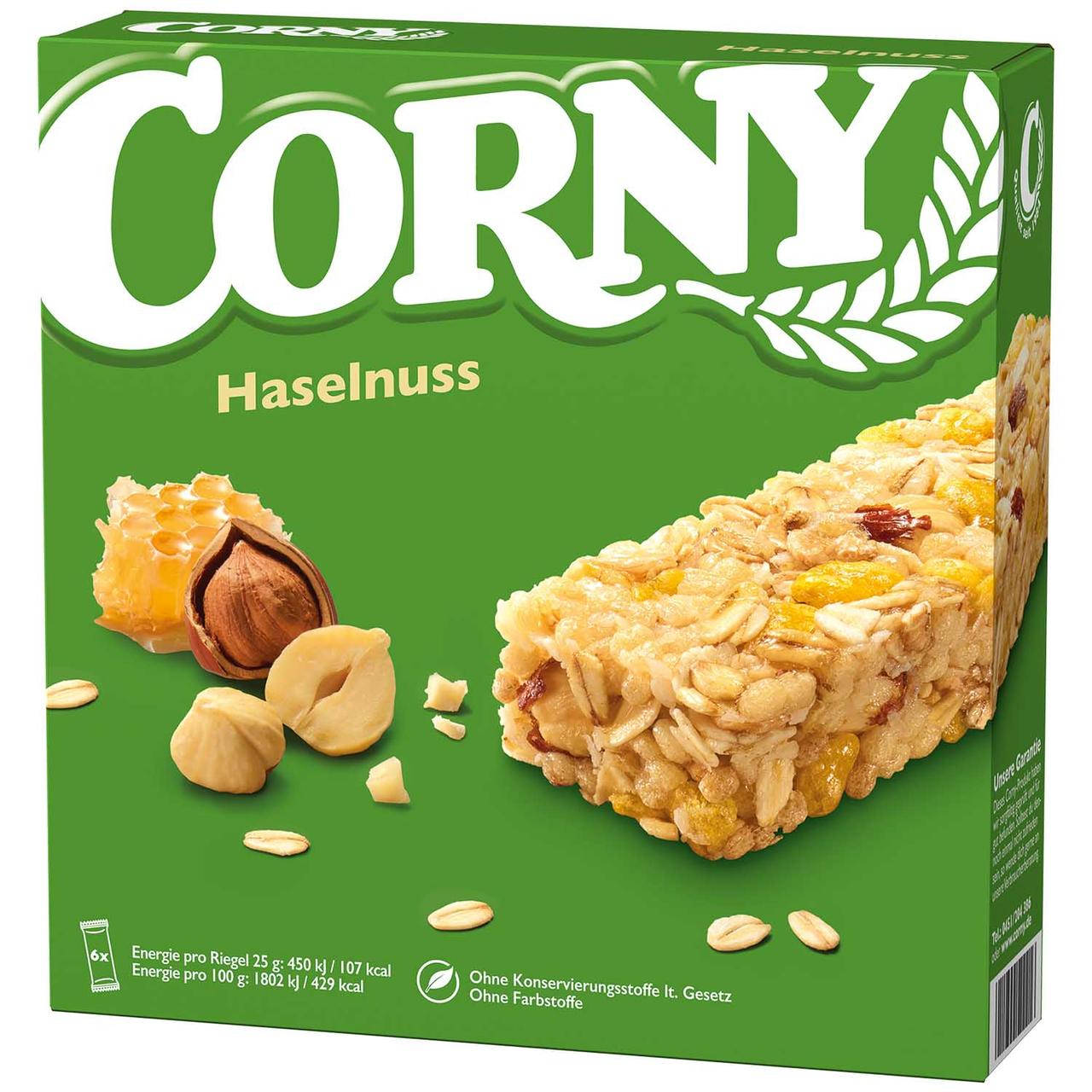 

Батончики Corny Nussig 6s 150 g