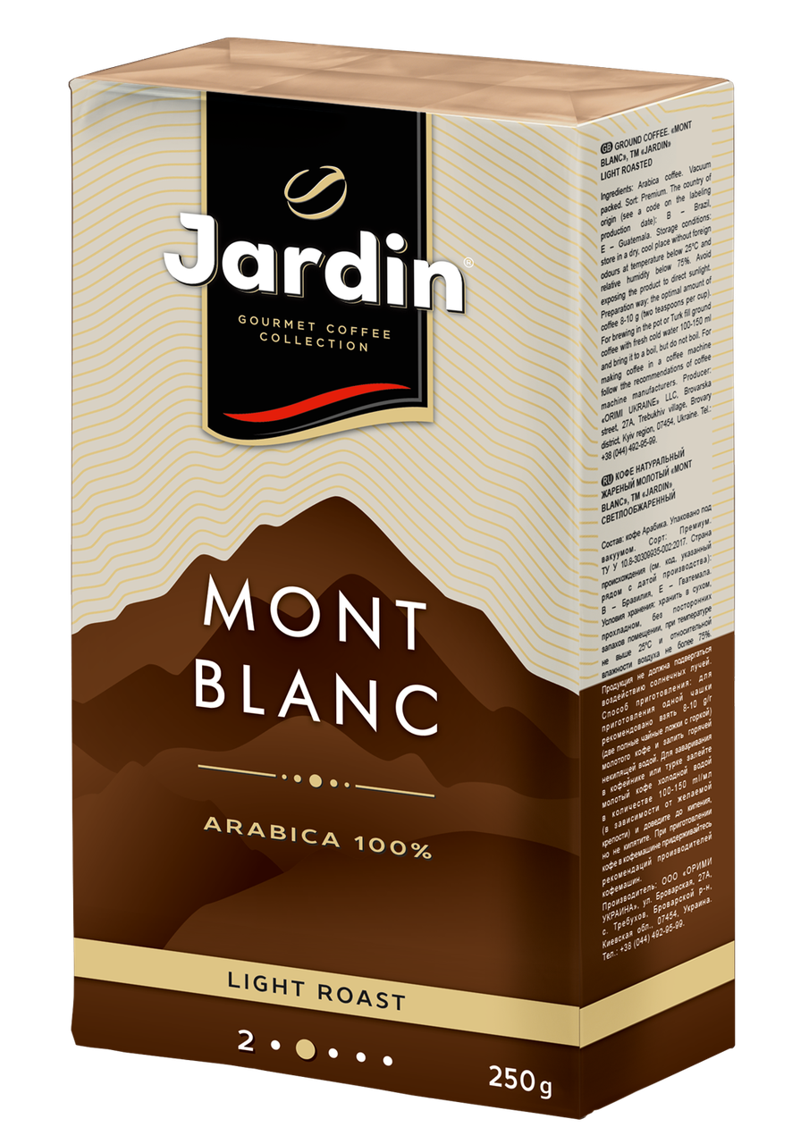 

/Кофе молотый 250 гр вакуум Mont Blanc JARDIN