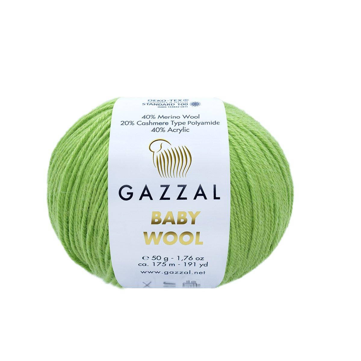 

Gazzal Baby Wool № 821 салатовый