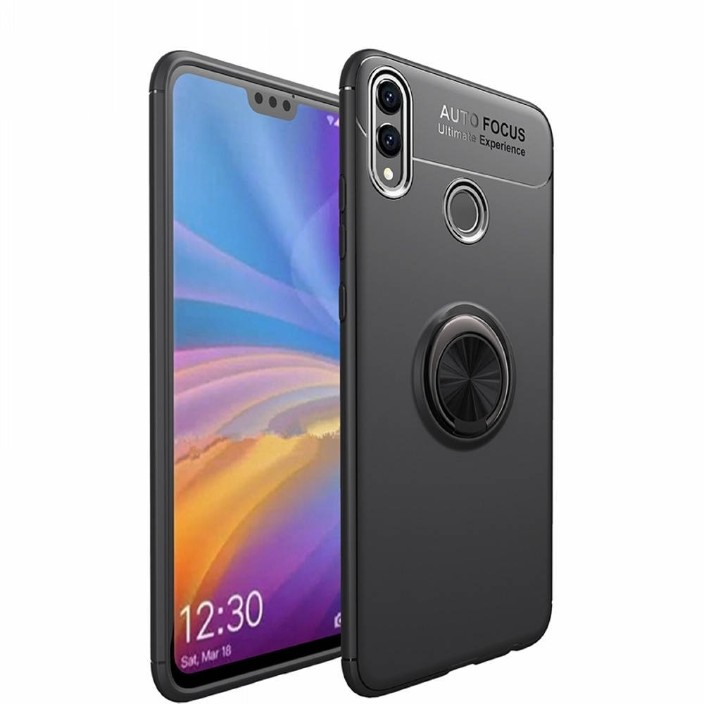 

Чехол с кольцом Honor 8X Autofocus (Хонор 8Х 8 Икс), Черный