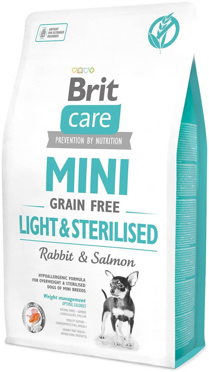 

Brit Care GF Mini Light & Sterilised Сухой корм для стерилизованных собак мелких пород 2 кг