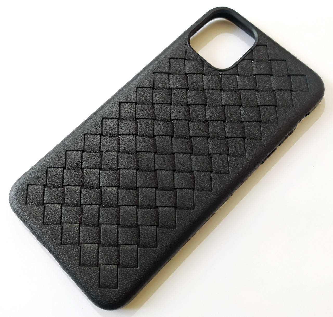 

Чехол для Apple iPhone 11 Pro Max плетеный TPU Woven черный