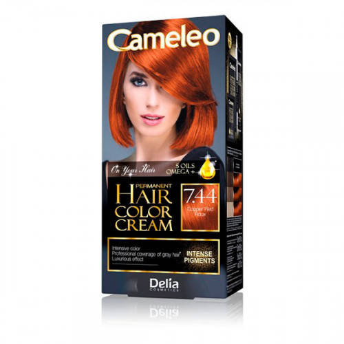 

CAMELEO Краска для волос OMEGA plus с маслом Арганы 7.44 Рыжий