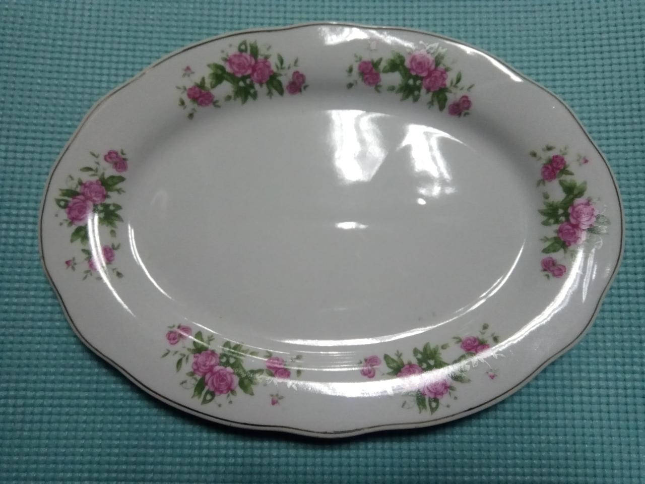 

Блюдо №12 300мм/овал роза