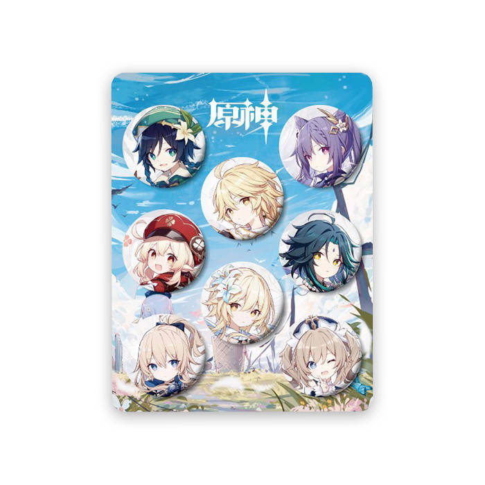 

Набор значков Геншин Импакт - Genshin Impact 8 шт (13816)