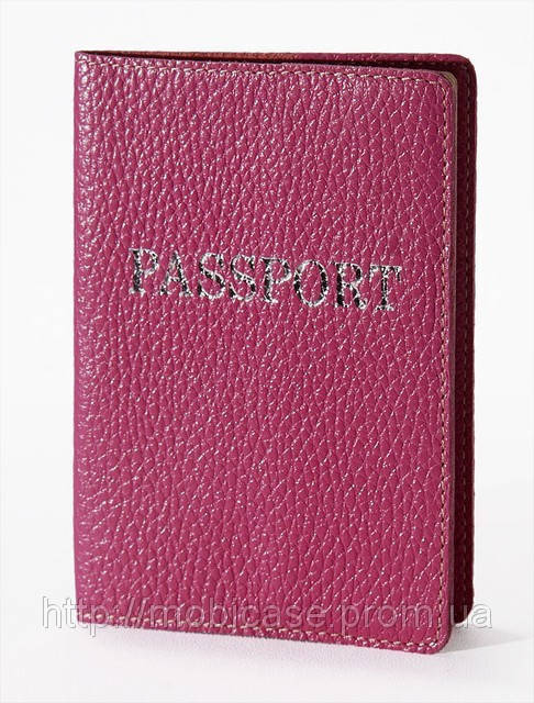 

Обложка на паспорт VIP (флотар розовый) тиснение серебром "PASSPORT"