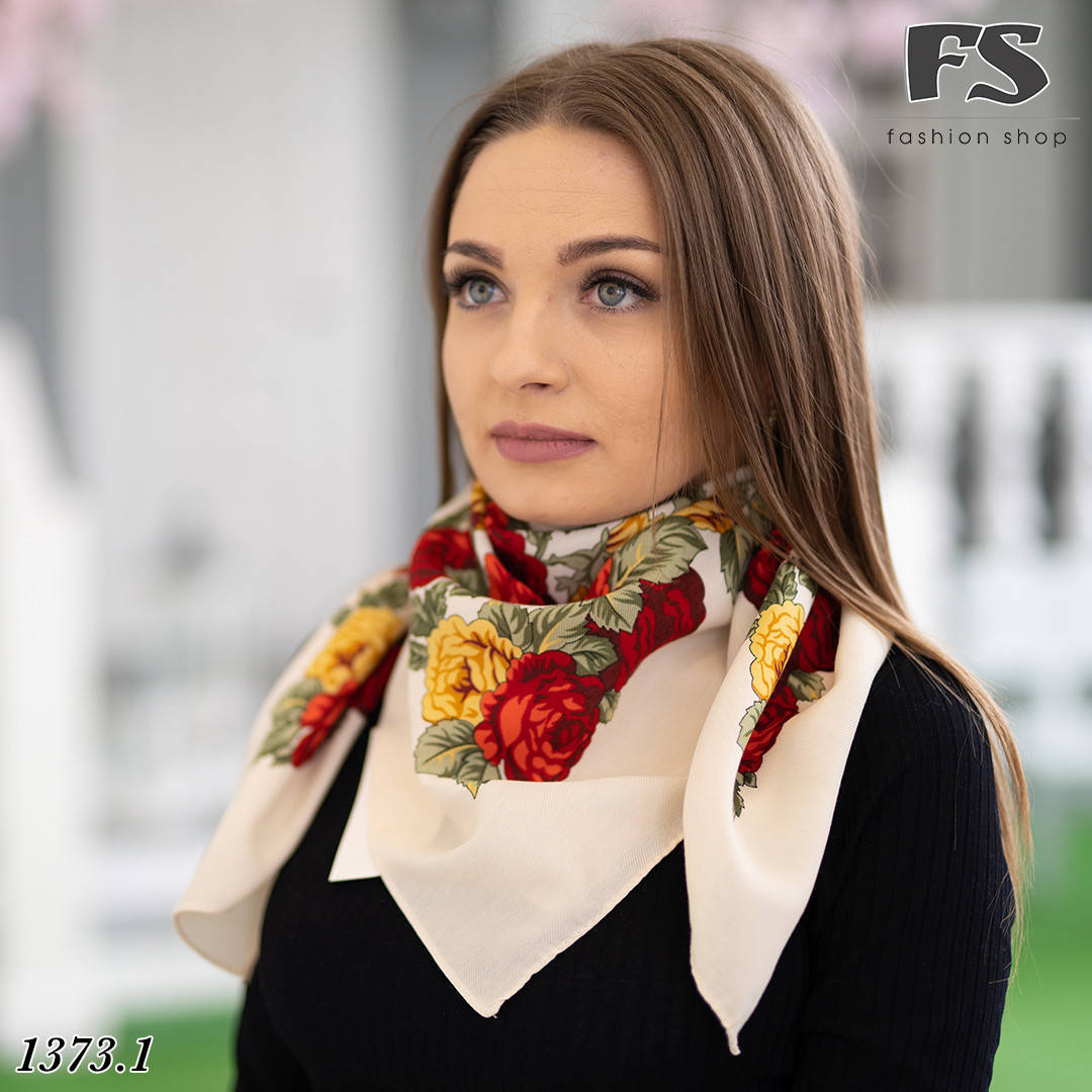 

Женский шерстяной платок Роза, Зелёный