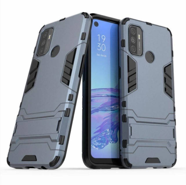 

Чехол Transformer для Oppo A53 противоударный Темно-синий, Черный
