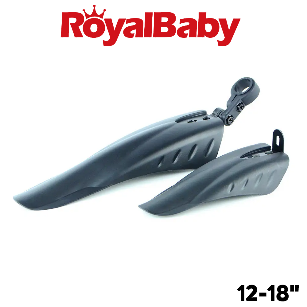 

Велосипедные крылья гибкие для детского велосипеда Royalbaby 12-18", черные