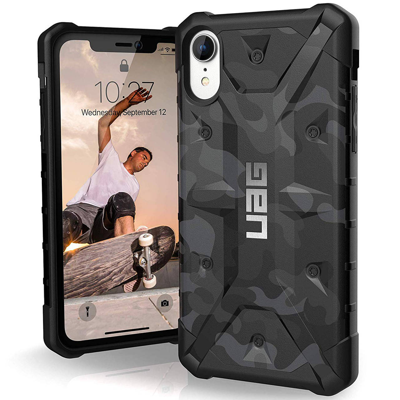 

Iphone XR Противоударный чехол UAG (камуфляж), Серый
