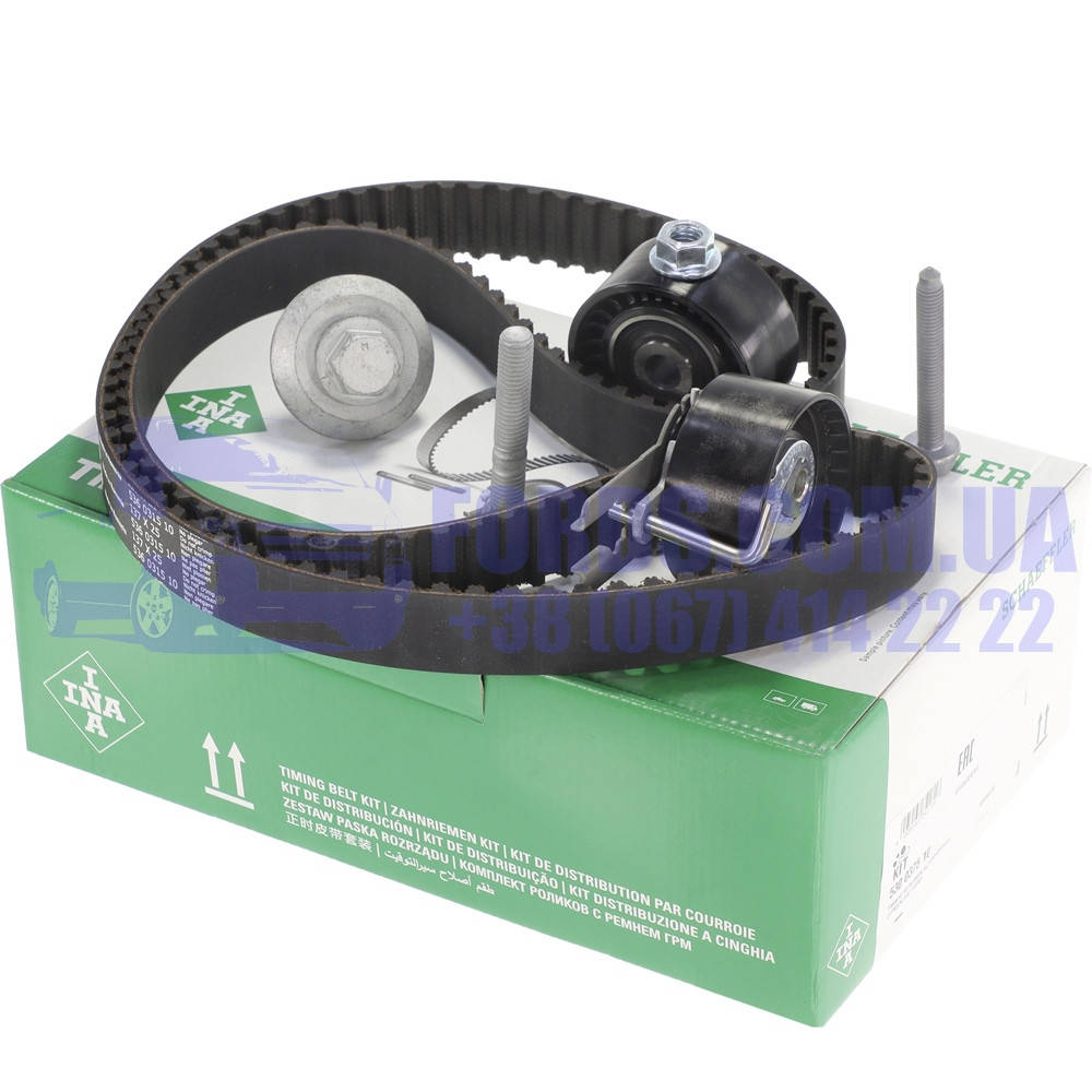

Ремень ГРМ комплект FORD FOCUS/C-MAX/FIESTA 2001-2012 (1.6TDCI) (1373306/1446648/530037510) INA