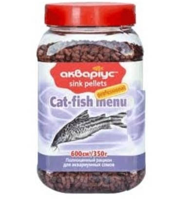 

Сухой корм Аквариус Cat Fish Menu для сомов 350 г / 600 мл