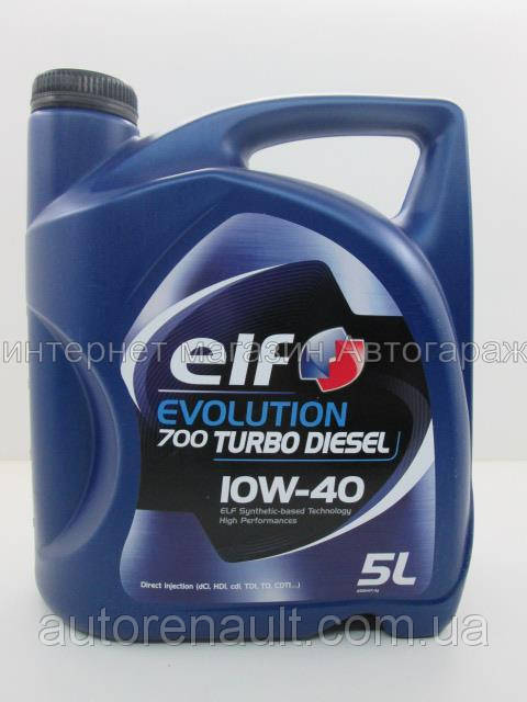 

Масло моторное полусинтетическое ELF EVOLUTION 700 TD A3/B4 10W-40 5L