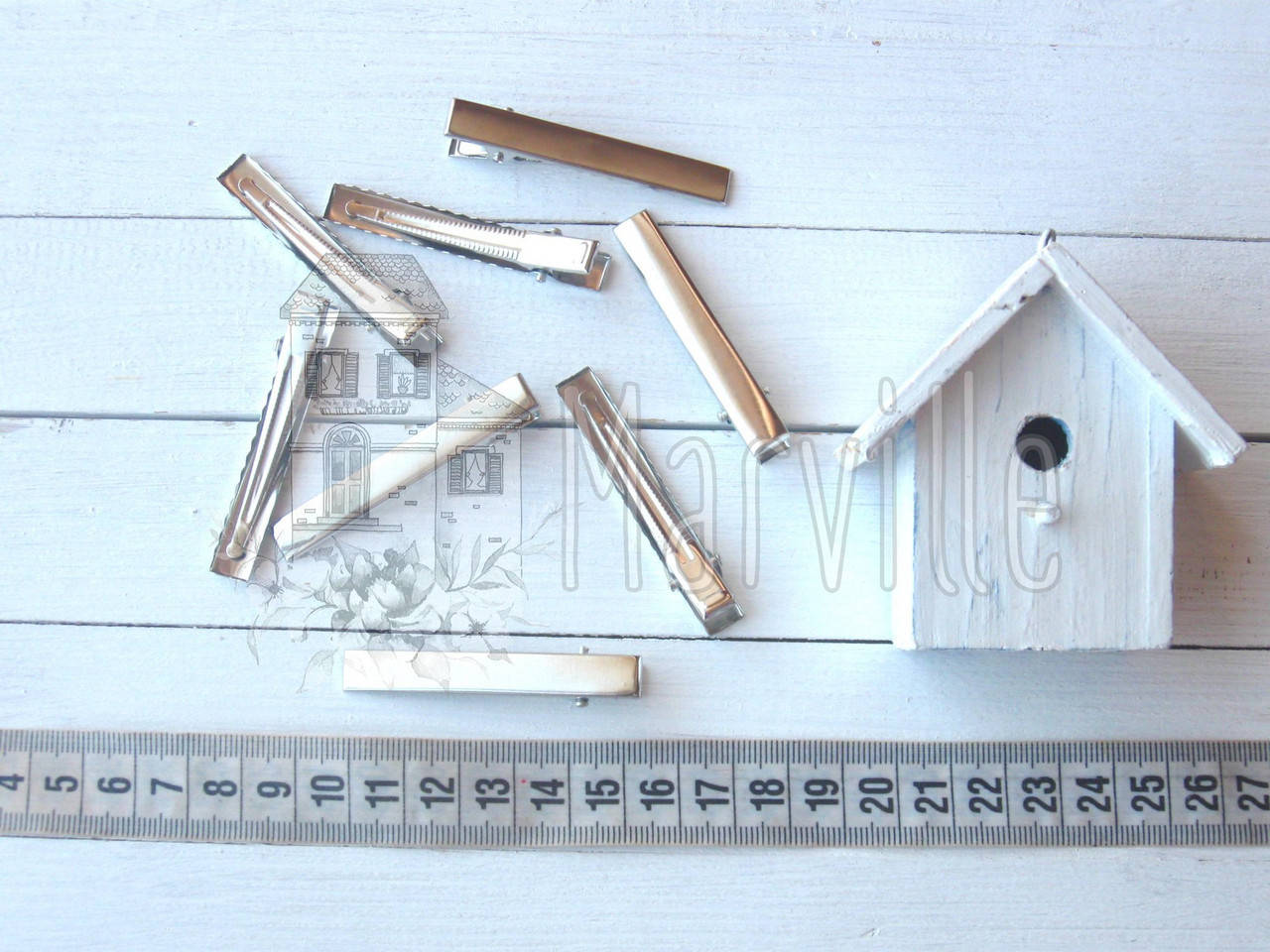 

Заготовка для заколки прямая 56 мм серебряная, Серебро