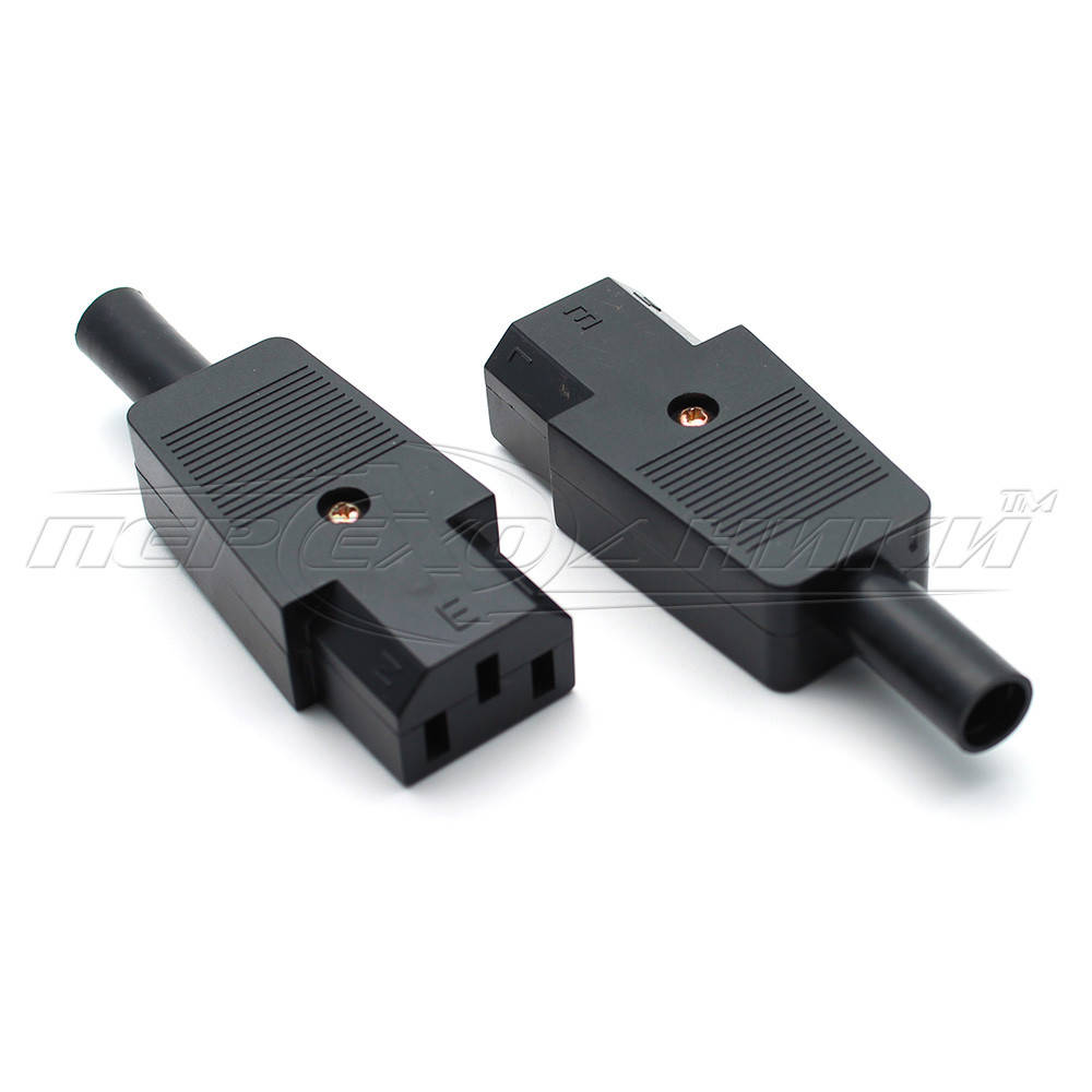 

Гнездо сетевое компьютерное 3 pin на кабель (пластик)
