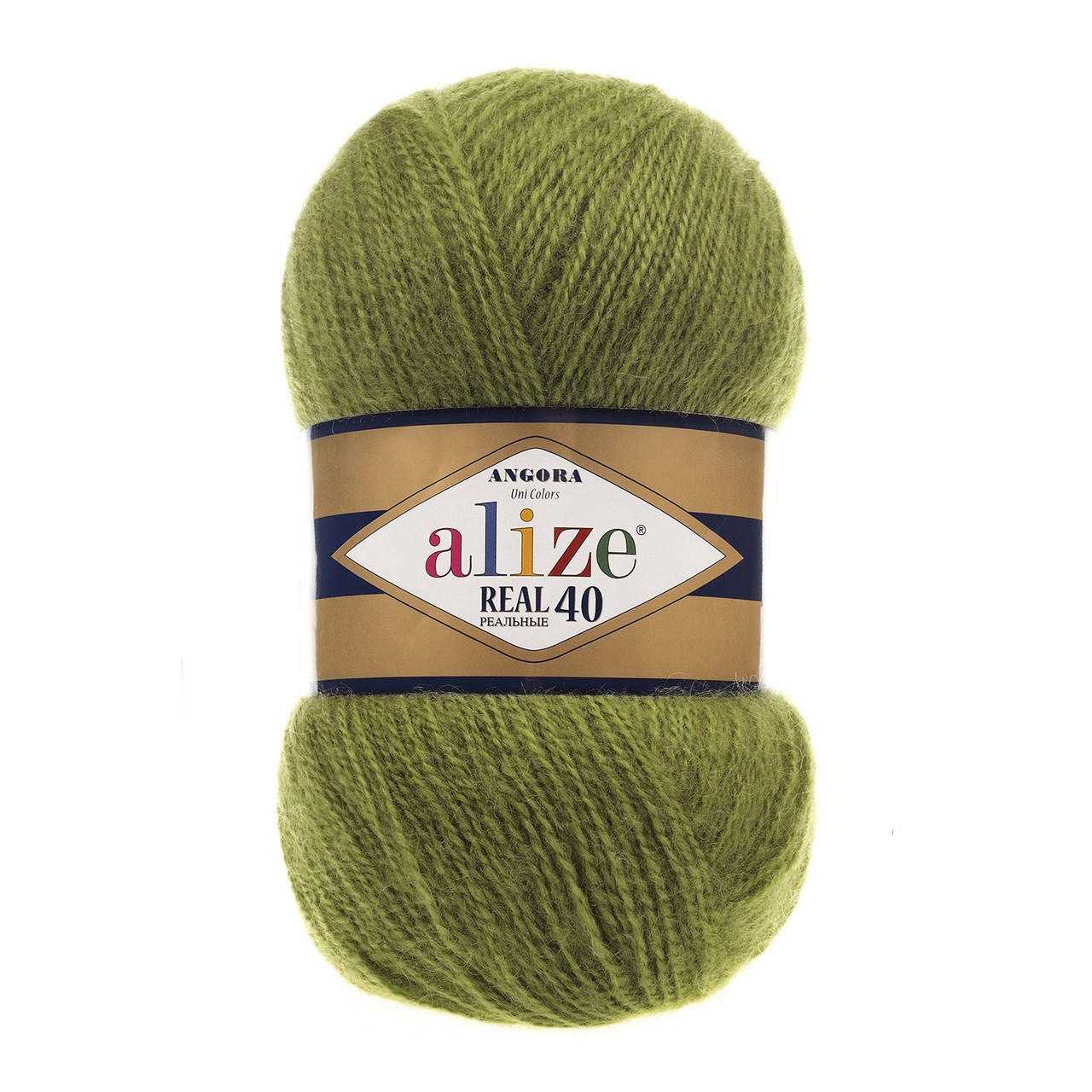

Alize ANGORA REAL 40 оливка №758, Оливковый