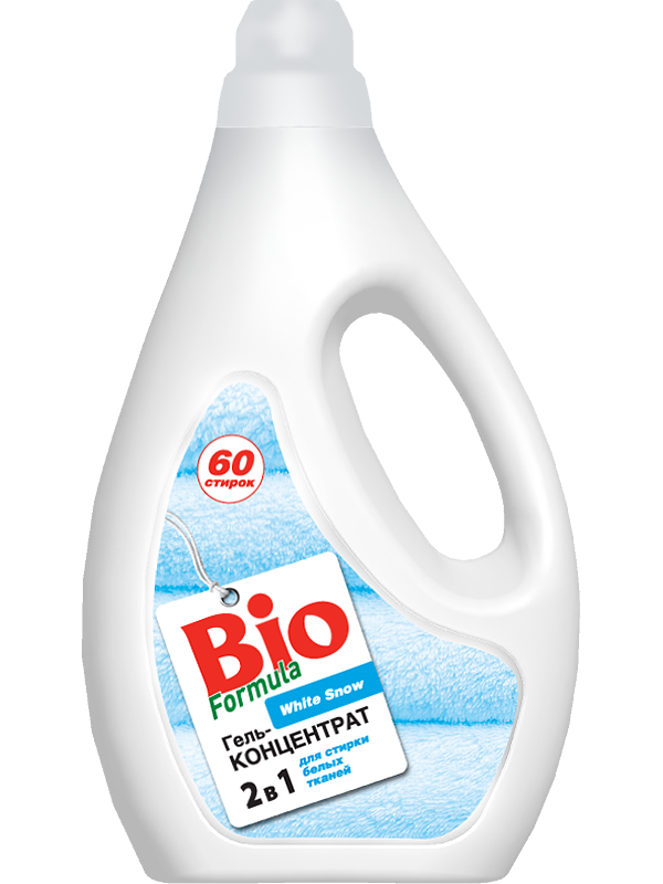 

Гель для стирки белого белья White Snow 2000мл BIO FORMULA