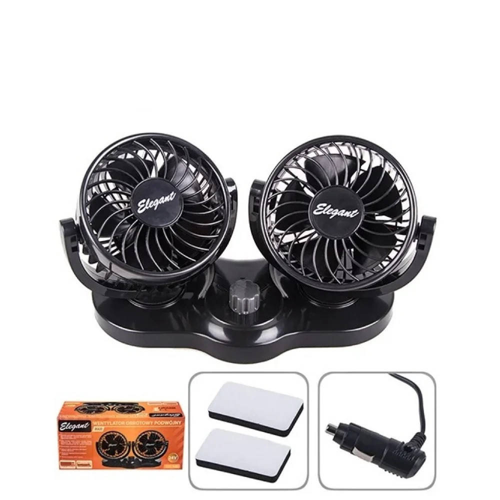 

Автомобильный вентилятор Elegant 101 546 24V 4" (двойной)