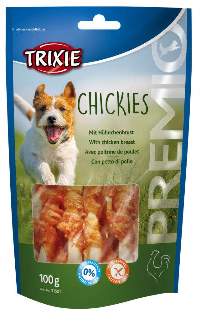 

Trixie TX-31591 лакомство для собак "Chickies" (кальций+кур.грудка) 100гр