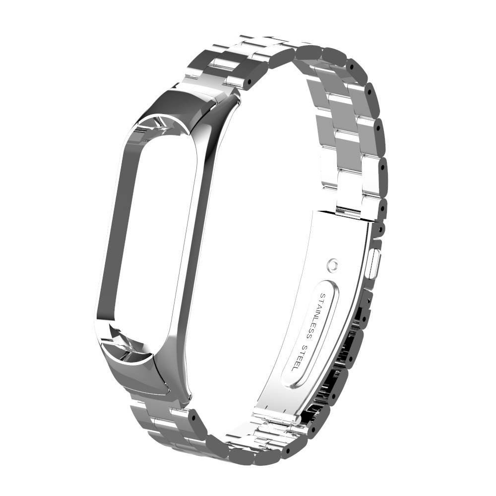 

Pемешок для фитнес-браслета Xiaomi Mi Band 3 и 4 Bead design Silver