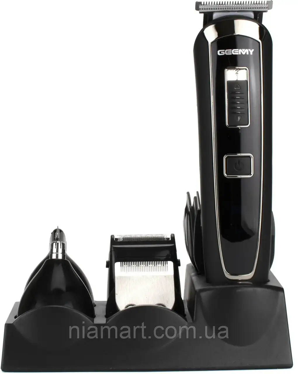 

Машинка для стрижки Geemy GM801 5 в 1 Black | 5 насадок !