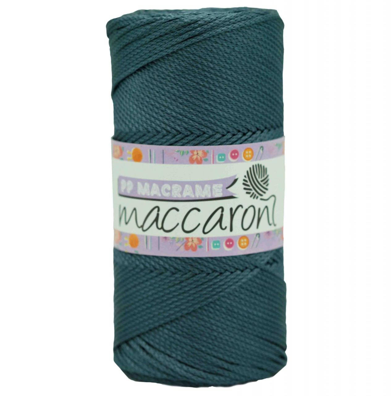 

Полипропиленовый шнур Macrame Maccaroni 2,5 mm ,морская волна, Синий