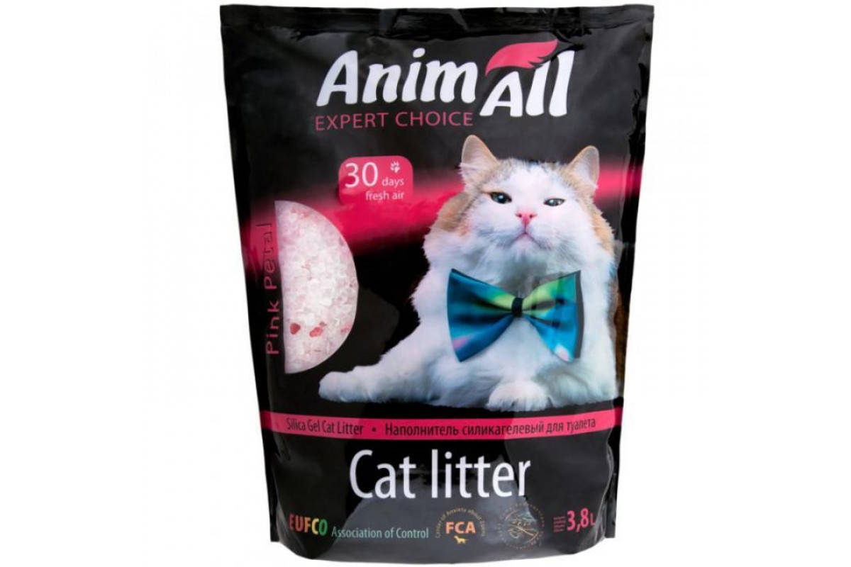 

AnimAll Expert Choice - силикагелевый наполнитель для кошек (розовые гранулы) - 3,8 л