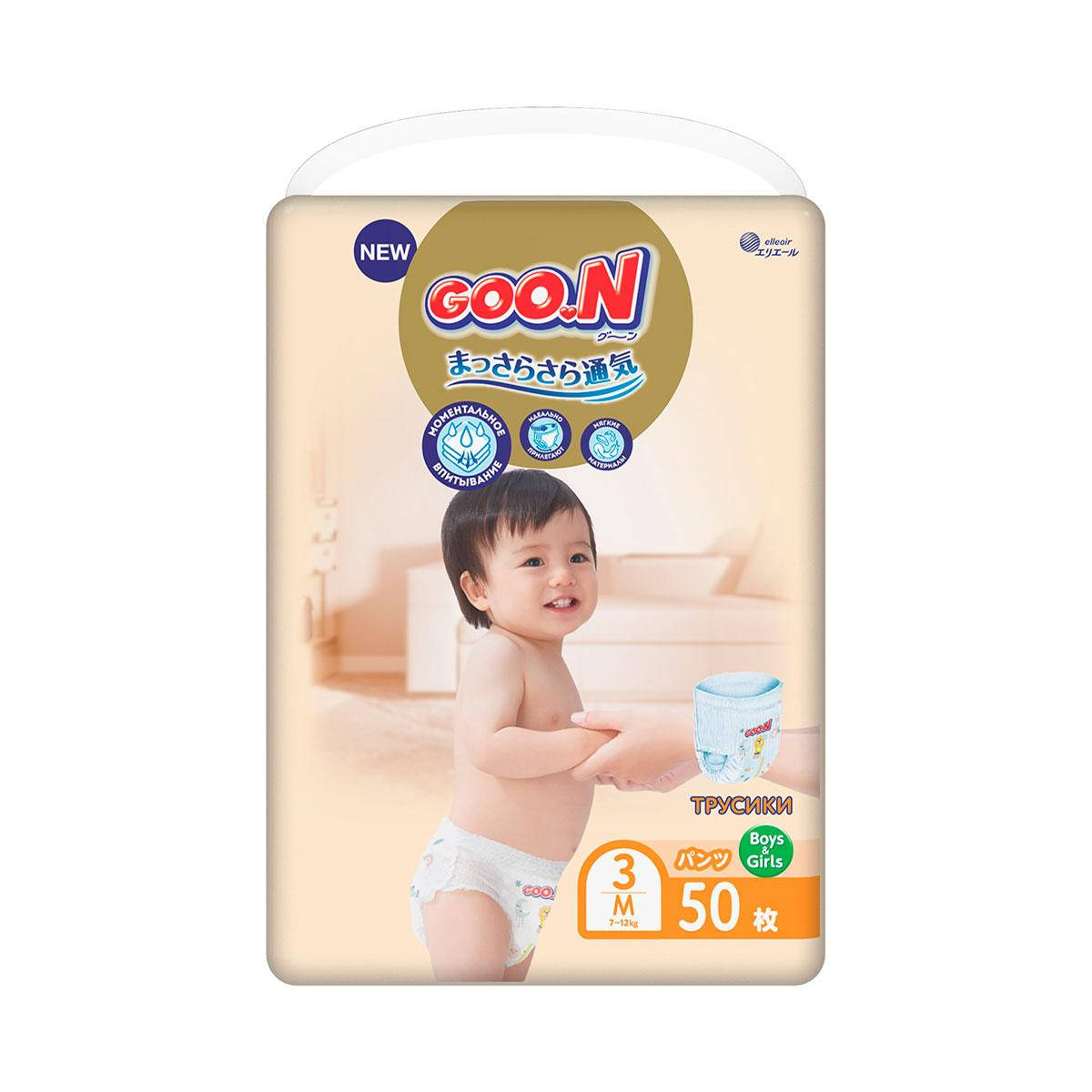 

Трусики-подгузники Goo.N Premium Soft для детей (M, 7-12 кг, 50 шт) 863227