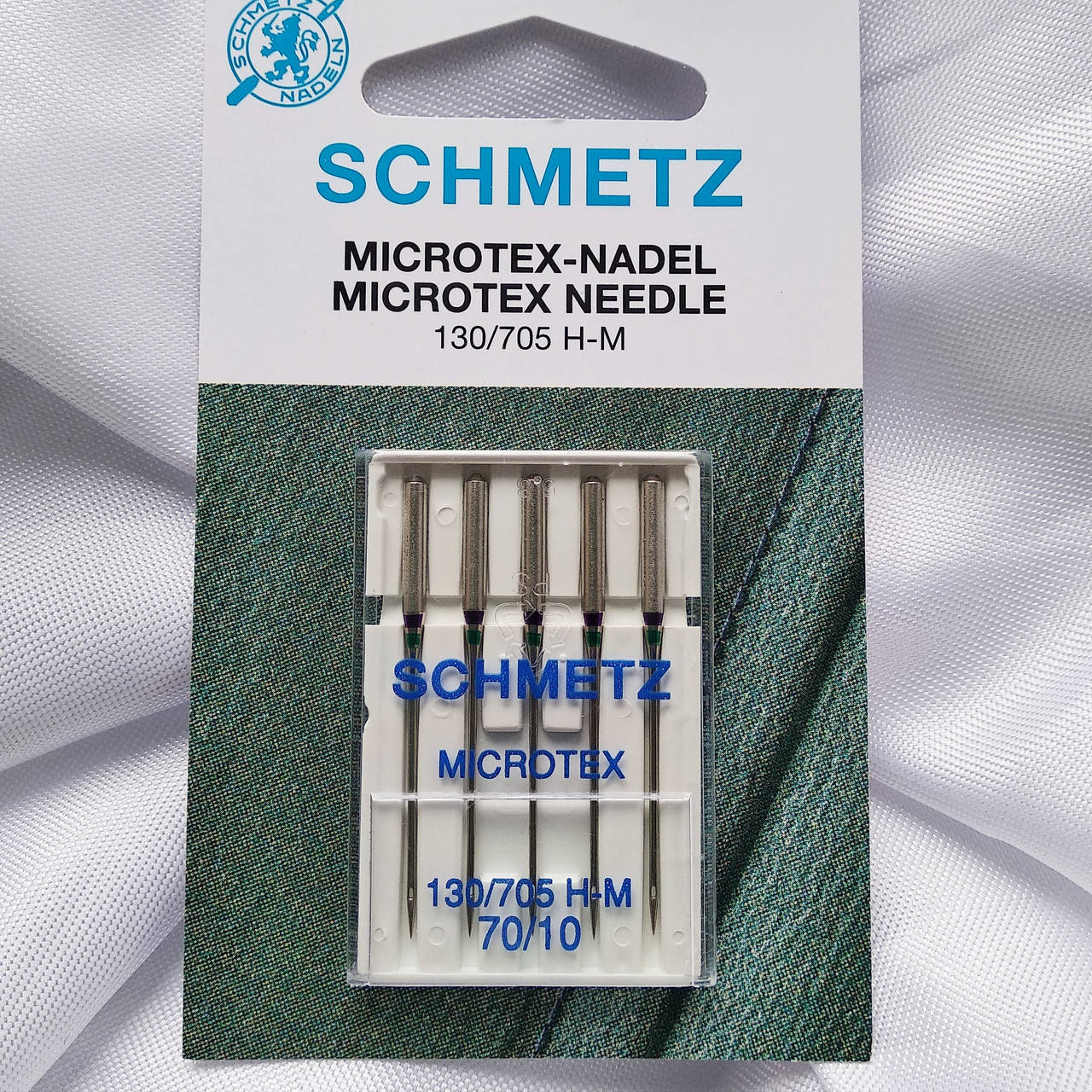 

Голки побутові, Schmetz Microtex для шовку та мікрофази №70