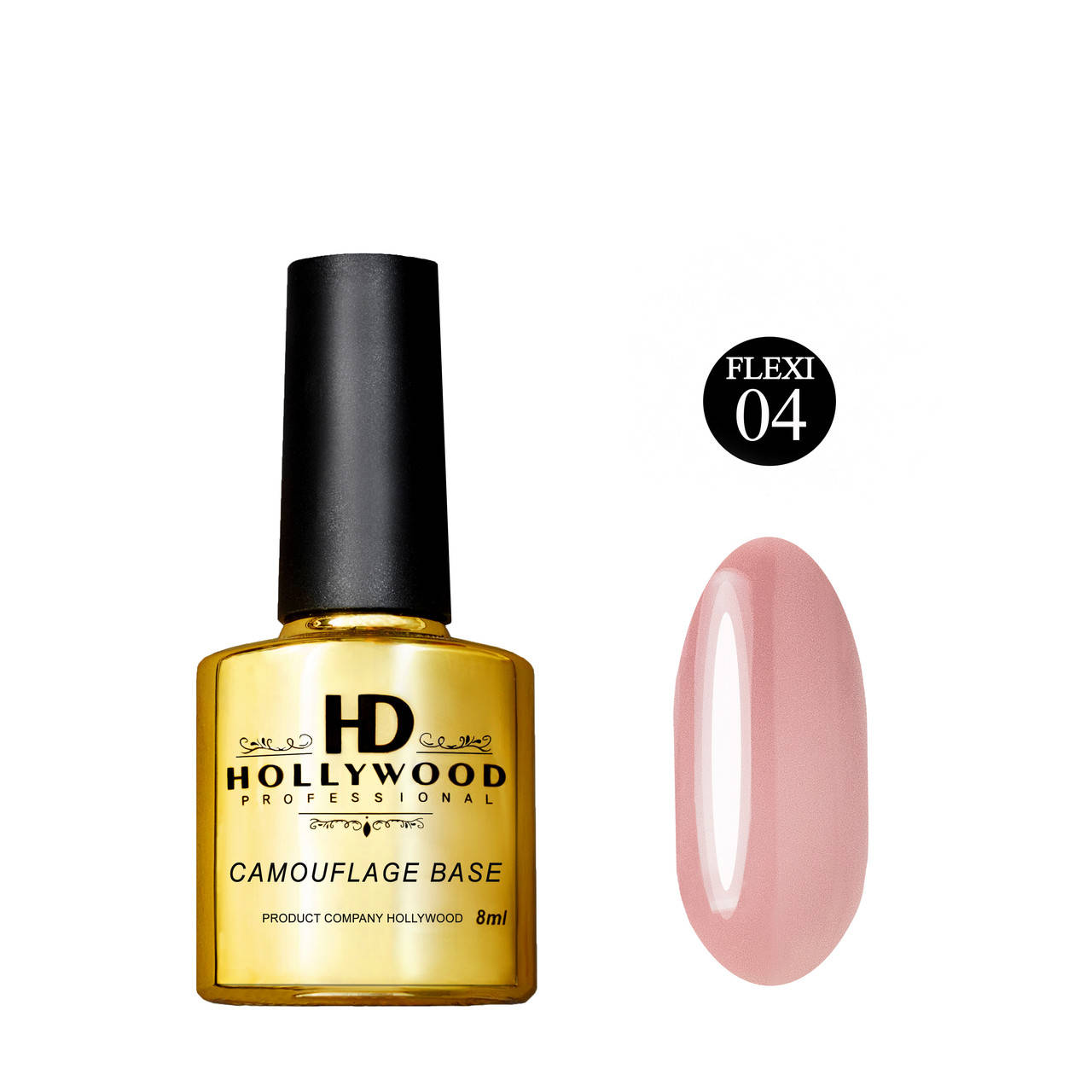 

База Камуфляжная Flexi 04 Розовый HD Hollywood 8 ml